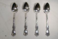 SCROLLED BANNER DESIGN STERLING SILVER SALT SPOON NEW LAST ONES!