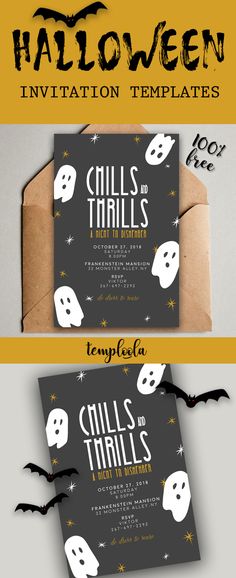 free halloween invitation printables