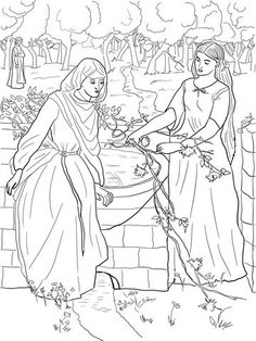 Rachel And Leah Coloring Page From Misc Select 24848 Printable Crafts Of Cartoons Nature Animals Bible Many More