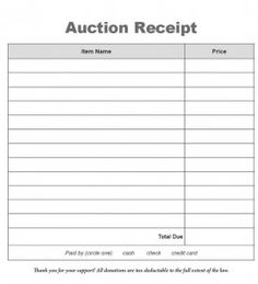auction planning tools template downloads including bid silent auction receipt template