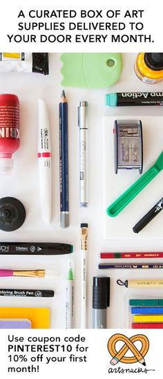 monthly art supplies delivered to your door sign up now at www