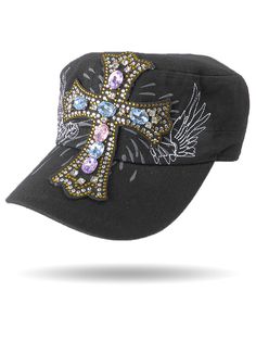 White Swirling Sugar Skull Unisex Trendy Cowboy Hat Outdoor Sports Hat Adjustable Baseball Cap