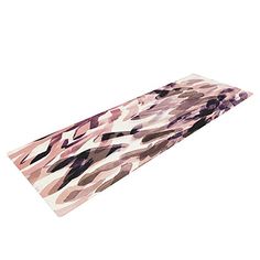 Kess InHouse Frederic Levy-Hadida Time Traveller Blue Fantasy Yoga Mat 72 X 24
