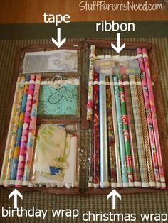 how to organize wrapping paper in 2018 my life organization how to organize christmas wrapping paper