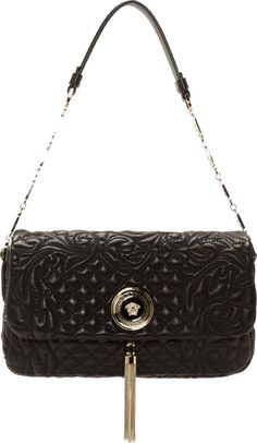 9 Best Versace Bags Images On Pinterest Bag Versace Black Quilted Leather Shoulder Bag 42404f070011 In Gold