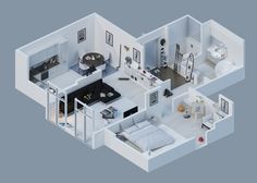 Designer House Plans 25 more 3 bedroom 3d floor plans | 3d, bedrooms and house Designer House Plans 25 more 3 bedroom 3d floor plans | 3d, bedrooms and house