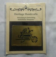 Connors Embossing Stencil Solid Brass Flowers Border NEW