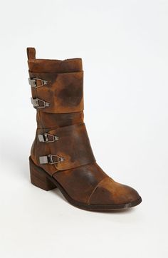 Nouveau Femme BLOWFISH Noir bouffe en Simili Cuir Bottes Cheville Lacets