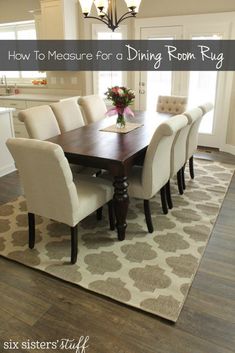 how to correctly measure for a dining room rug six sistersu0027 stuff kitchen table rugs f67 rugs