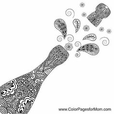 Wine Coloring Page 21
