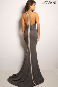 Mikalla Charcoal Bow Prom Dress