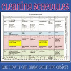 a printable house cleaning schedule and tips on how i incorporate it into my day