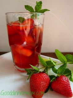 Strawberry-Mint Iced Tea