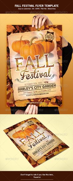 church fall festival flyer templates