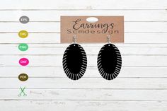 Earrings SVG,earrings Template Earrings (Graphic) by Scmdesign · Creative Fabrica Aesthetic Template, Svg Files For Cricut, Design Bundles, Cutting Files, Free Design, Design Elements, Clip Art, Place Card Holders, Templates
