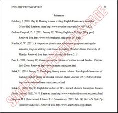 reference page for research paper