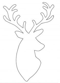 Schablone Fadenbild Hirsch Wood Crafts, Christmas Crafts, Deer Pattern, Christmas Sewing