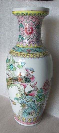 Flower Pot Hand Painted Signed Ab Flower Pot Hand Painted Signed Ab