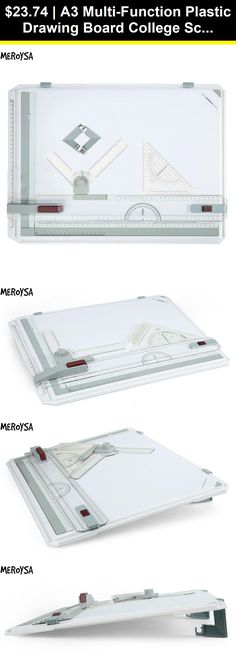 Set of A3 Multifunctional Drawing Boards with Parallel Movement Square Graphic Drawing Box Adjustable Angle Drawing Tool for Architectural Art