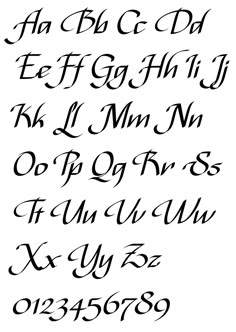 caligraphy script fonts