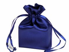 cute gifts lined with a satin drawstring gift wrapping set blue pink cotton Small Fabric Gift Zero Waste Bag Set of 3 pieces