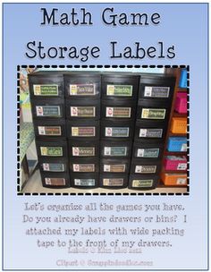 Classroom labels | Articles and images about classroom labels, classroom, classroom organization