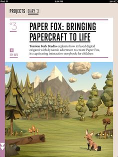 The Paper Fox Project Cartoon Trees 3d Background Game Dev Magazine Art The Paper Fox Project Cartoon Trees 3d Background Game Dev Magazine Art