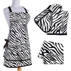 Black and white stripes Hyzrz Kitchen Bib Aprons Man Cotton Polyester Commercial Restaurant Waiter Waitress Server Barista Waist Half Waist Men Apron 1 Pocket