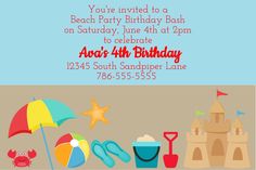 beach party invitation templates free beach theme ideas in 2018