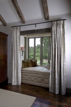 Bay Window Couch cozy up a bay window with pretty curtains an upholstered seat Bay Window Couch cozy up a bay window with pretty curtains an upholstered seat