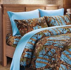 THE WOODS BIOHAZARD GREEN DAY GLO CAMO TWIN COMFORTER ONLY CAMOUFLAGE