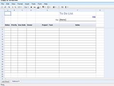 google sheets to do list template