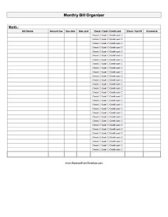 monthly bill planner book koni polycode co
