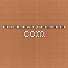create a printable class schedule for your school or college in minutes with this free online class schedule builder