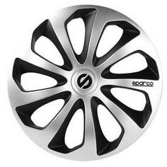 DRIFT EXTRA Lot de 4 enjoliveurs strong Noir//Argent 15