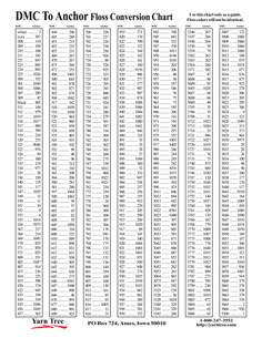 printable dmc color list dmc embroidery floss colors dmc dfn to dmc conversion chart