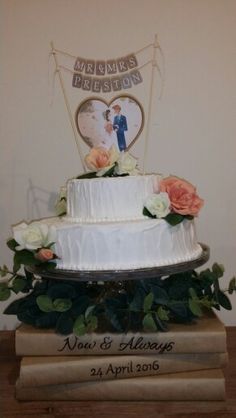 Rustic Wedding Cake Sugee With Marzipan And Royal Icing Coral White Roses Topper Bunting Rustic Wedding Cake Sugee With Marzipan And Royal Icing Coral White Roses Topper Bunting