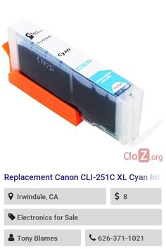 5PK New EDIBLE Ink inkjet for Canon PGI-225 CLI-226 Pixma MG5220 MG5320 MG6120