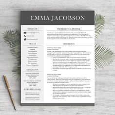 99 best resume designs images on pinterest in 2018 modern resume