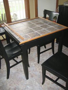 How To Tile A Table Top With Your Own Ceramic Tiles Pinterest Tile Table Top Possible Dining Redo