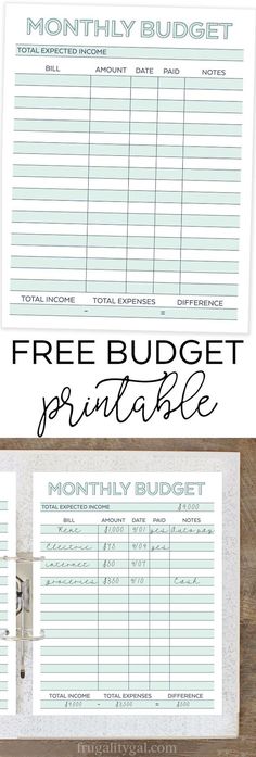 FREE Bill Tracker Printables Be on Top of Your Monthly Payment - free monthly budget planner spreadsheet FREE Bill Tracker Printables Be on Top of Your Monthly Payment - free monthly budget planner spreadsheet