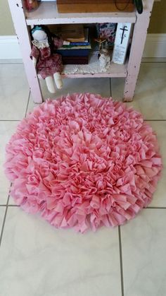 Handmade Shag Rag Rug Small Shag Rug Hand Crochet by MadeOfFlaws