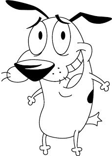 How To Draw Courage The Cowardly Dog Draw Central Cartoon Painting Cartoon Coloring Pages Dog Coloring Page