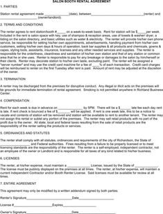 rental agreement free