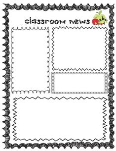 school newsletter creator super easy classroom pinterest