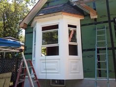 Azek trim for bay window. Looks much nicer than just having siding ... Azek trim for bay window. Looks much nicer than just having siding ...
