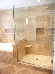 29 Best Travertine Shower Images Master Bathrooms Apartment