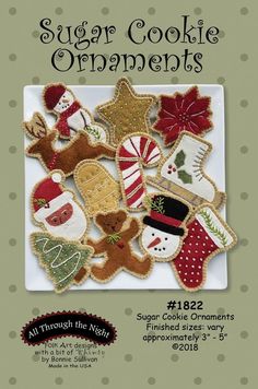 All Through the Night Wool Applique Let Your Heart Sing Wool Pillow Kit...designed by Bonnie Sullivan