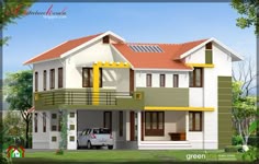 sloping roof mix 1500 sq ft home homes pinterest kerala