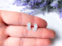 Nickel Free Safety Pink Butterfly Stud Earrings for Girls 20509 ICYROSE 925 Sterling Silver Set of 3 Pairs Pink /& White Crystal Ice Cream Cone